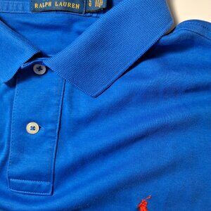 Polo Ralph Lauren Blue Polo Shirt Red Pony